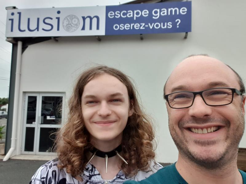 joueurs de l'escape game : Ilusiom